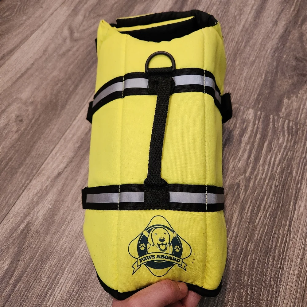 Dog Life Jacket Paws Aboard Adjustable Small